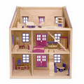 Multi Level Wooden Dollhouse